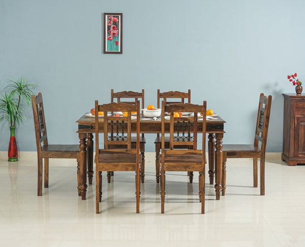 Jali sheesham table online and chairs