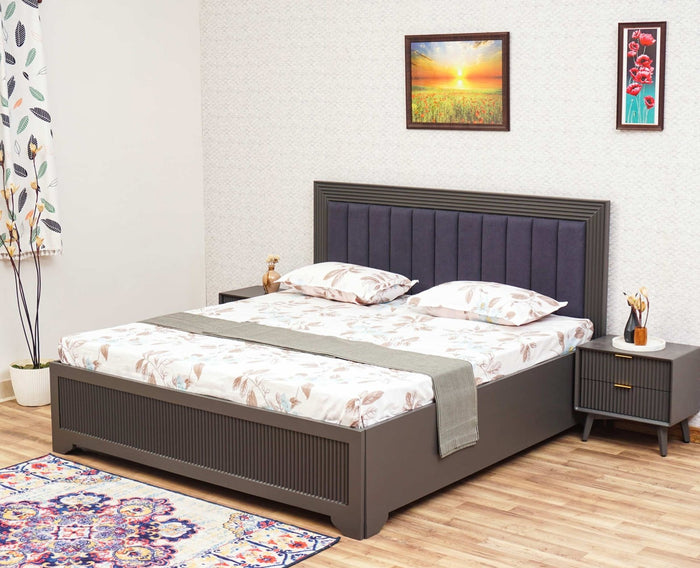 Bengaluru Solid Wood King Size Bed in Storage Box - Furniselan