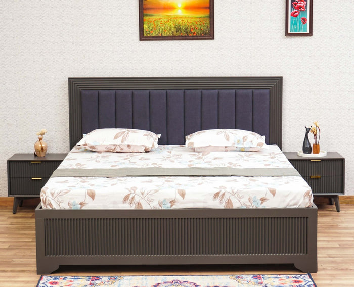 Bengaluru Solid Wood King Size Bed in Storage Box - Furniselan