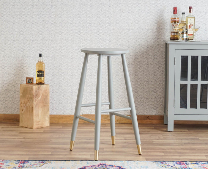 Boston Solid Wood Kitchen Bar Stool Furniselan