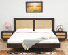 Boston Solid Wood Rattan Cane King Size Bed FurniselanFurniselan