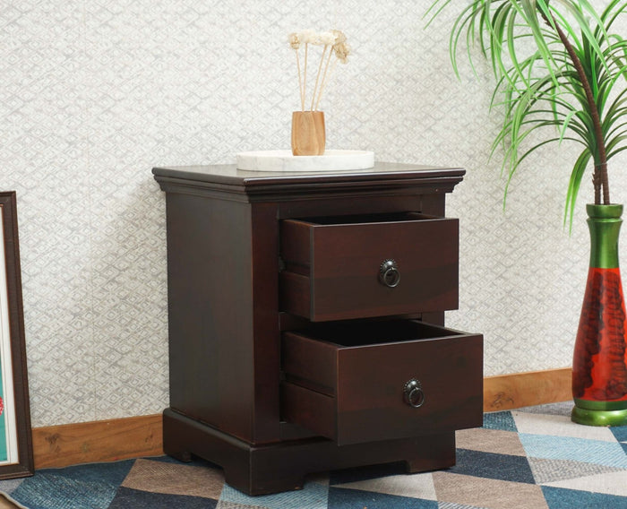 Kollam Two Drawer Bedside Table Furniselan