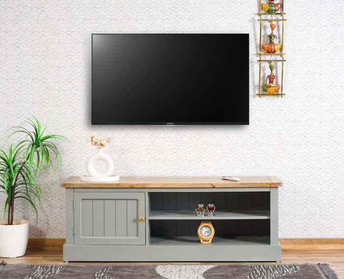 Porto Wooden One Door TV Cabinet Furniselan