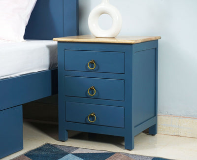 Aleppo Wooden Bedside Table - Furniselan