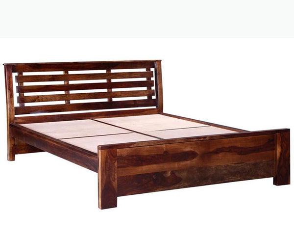 Buy Sheesham Wood King Size Bed Online on Furniselan