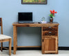 Bekasi Solid Wood Writing Study Table, Study Laptop Desk with Two Drawers & One Door-Rustic Teak Finish - Study Table - FurniselanFurniselan