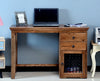 Belgaum Solid Wood Writing Study Table, Study Laptop Desk with Two Drawers & One Door - Study Table - FurniselanFurniselan