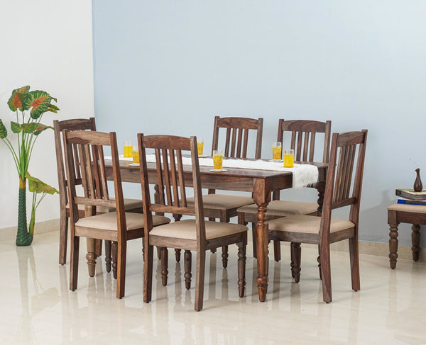 Buy Wooden 6 Seater Dining Table Set Online Now for Home & Office