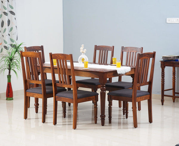 Buy Wooden 6 Seater Dining Table Set Online Now for Home & Office