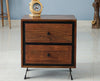 Coimbatore TwoDrawer Bedside Table - Bedside Table - FurniselanFurniselan