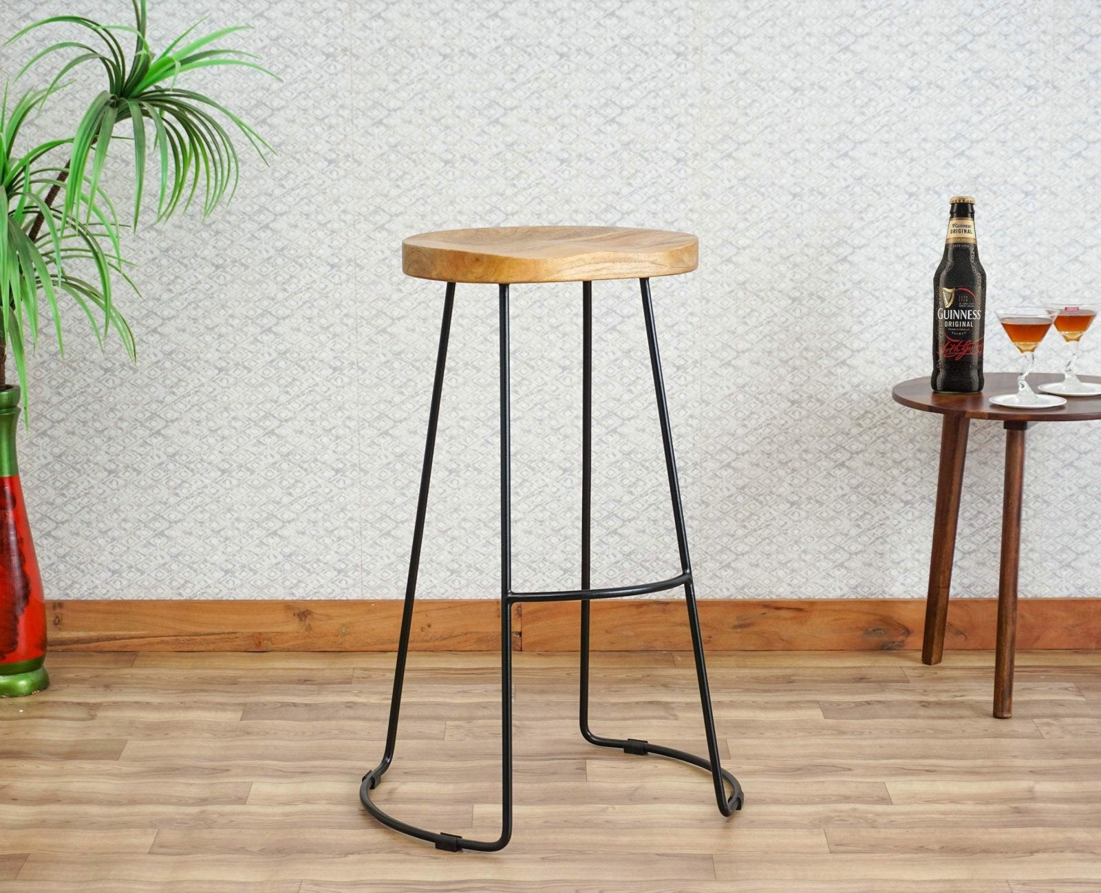 Dublin wood and 2024 metal counter stool