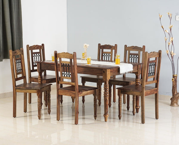 Buy Wooden 6 Seater Dining Table Set Online Now for Home & Office