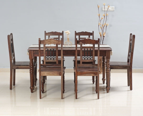 Buy Wooden 6 Seater Dining Table Set Online Now for Home & Office