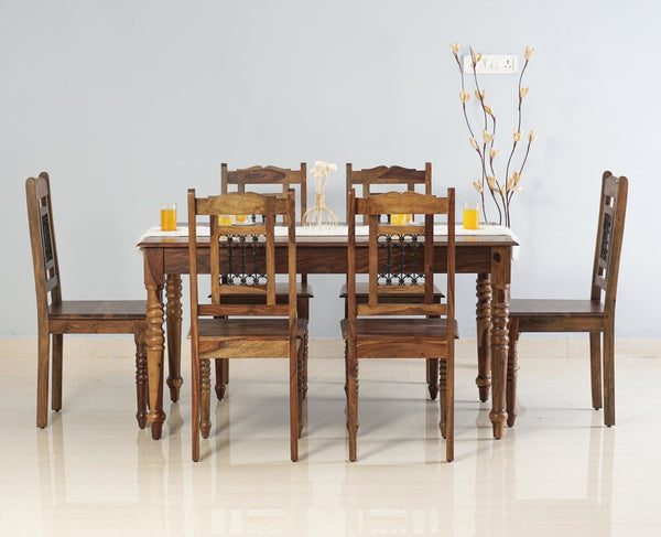 Buy Wooden 6 Seater Dining Table Set Online Now for Home & Office